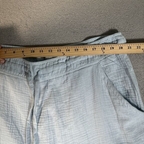 Mountain And Isles Plus Size 1X Light Blue Elastic Waist Gauze Women’s Pants - Picture 4 of 11
